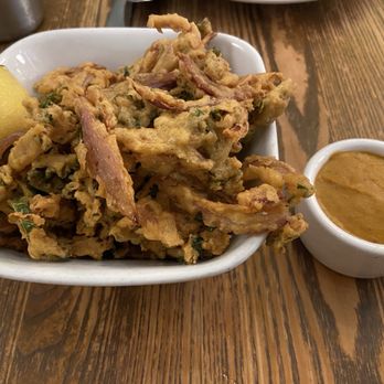 Paper Dosa - Fried Onion and Kale (forgot the name) - Indian Near Me - Santa Fe, New Mexico