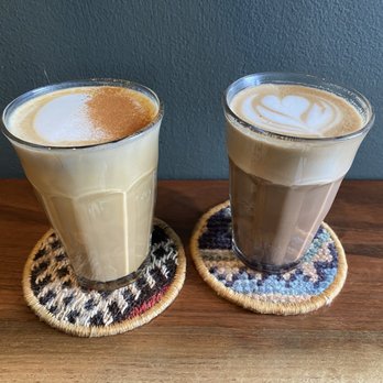 Two Tigers - Pumpkin ginger latte and peppermint mocha latte - Coffee & Tea Near Me - Columbus, Ohio