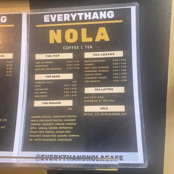 Everythang Nola Cafe - Coffee & Tea Near Me - Atlanta, Georgia