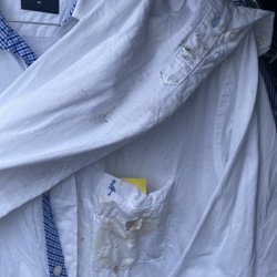 Green Cleaners - DESTROYED SHIRT AND DID NOT TAKE RESPONSIBILITY.  Horrible Dry Cleaners.