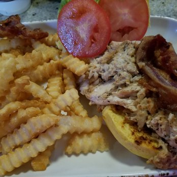 Stinger’s Waterfront - Chicken sandwich w bacon and crab - American Near Me - Ridley Park, Pennsylvania