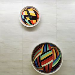 The Johns Hopkins Hospital - Colorful art displayed at The Johns Hopkins Hospital in Baltimore, Maryland.