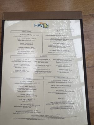 Menu photo 3 Haven Rooftop New York, NY Menu photo 3 Haven Rooftop New York, NY