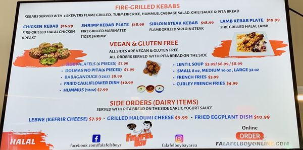 Menu photo 3 Falafel Boy Danville Danville, CA