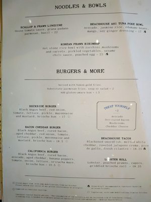 Menu photo 5 The Beach House Restaurant West Vancouver, BC Menu photo 5 The Beach House Restaurant West Vancouver, BC