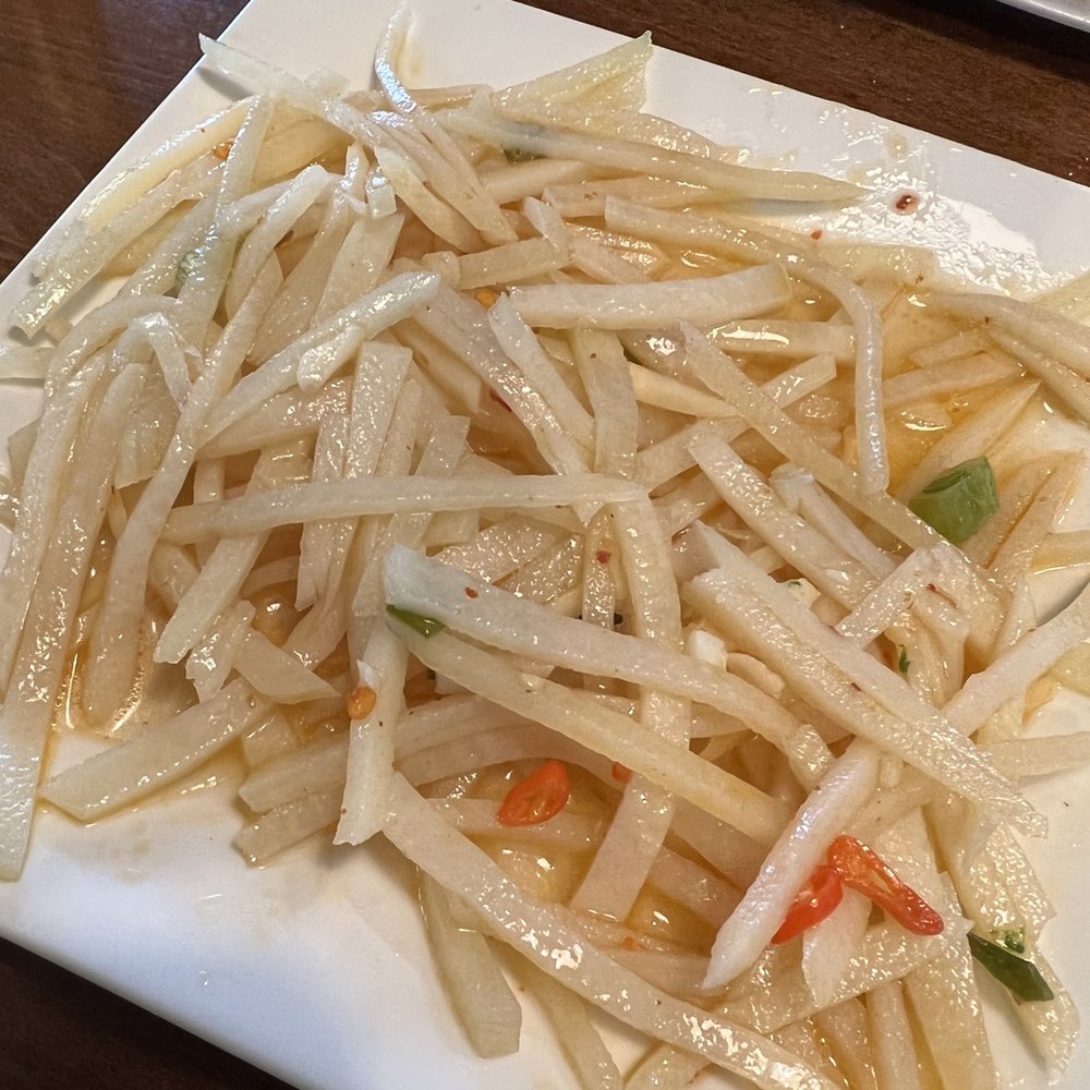 J's Kitchen - S4. Chinese Style Shredded Potato Salad with Chili Dressing - Chinese Near Me - Naperville, Illinois J's Kitchen - S4. Chinese Style Shredded Potato Salad with Chili Dressing - Chinese Near Me - Naperville, Illinois