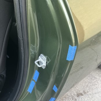 Traditional Auto Craft - Tape over cracks in bodywork - Body Shops Near Me - Los Angeles, California Traditional Auto Craft - Tape over cracks in bodywork - Body Shops Near Me - Los Angeles, California