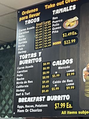 Menu photo 2 La Posta Market Imperial Beach, CA