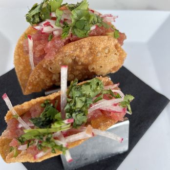 1229 Shine - Wonton tuna tacos - Seafood Near Me - Myrtle Beach, South Carolina