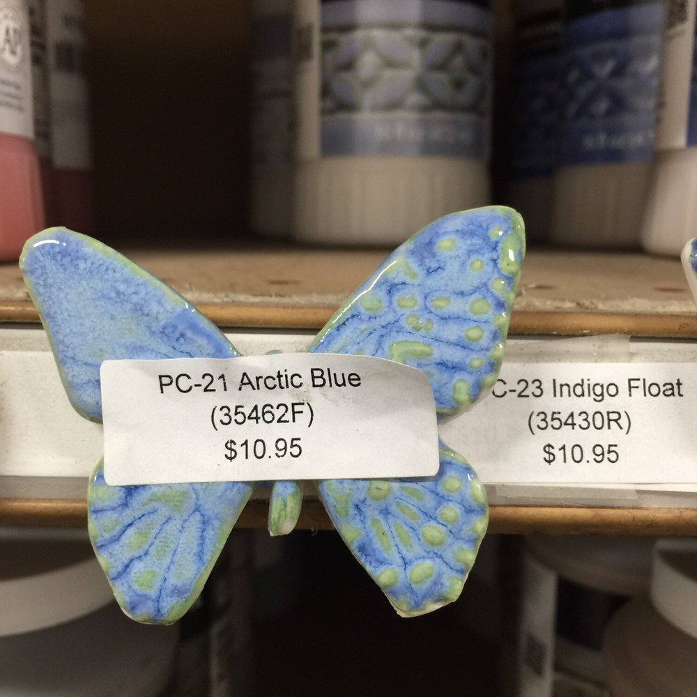 Great selection of glazes! Great selection of glazes!