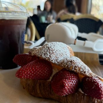 Paris Baguette - Strawberry croissant and iced americano. - Bakeries Near Me - Dublin, California Paris Baguette - Strawberry croissant and iced americano. - Bakeries Near Me - Dublin, California