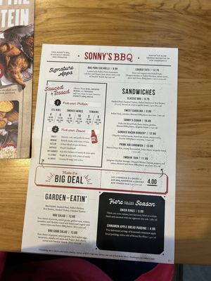 Menu photo 1 Sonny's BBQ Ocala, FL Menu photo 1 Sonny's BBQ Ocala, FL