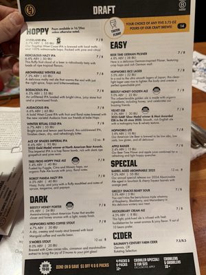 Menu photo 1 Hopworks Brewery Portland, OR Menu photo 1 Hopworks Brewery Portland, OR