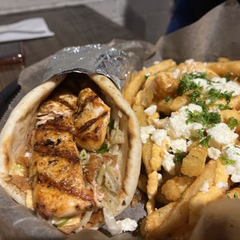 Laziza Mediterranean Grill - Salmon taco with feta fries - Mediterranean Near Me - Augusta, Georgia Laziza Mediterranean Grill - Salmon taco with feta fries - Mediterranean Near Me - Augusta, Georgia