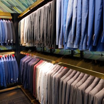 The Shops at Legacy - I couldnt believe how busy this suit shop was! I thought people wold need less of this right now - Shopping Centers Near Me - Plano, Texas