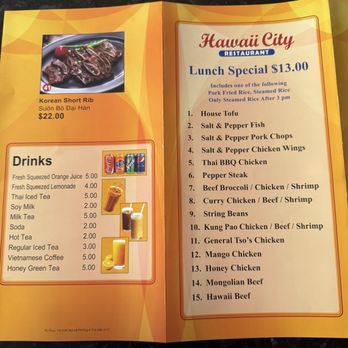Hawaii City Restaurant - Menu - Chinese Near Me - Harvey, Louisiana Hawaii City Restaurant - Menu - Chinese Near Me - Harvey, Louisiana