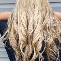 Blonde full head highlights