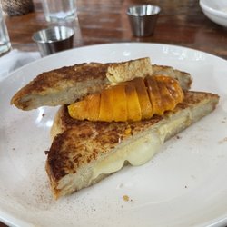 Lazy Dog Bed And Breakfast - Close up of cheesy French toast - delish