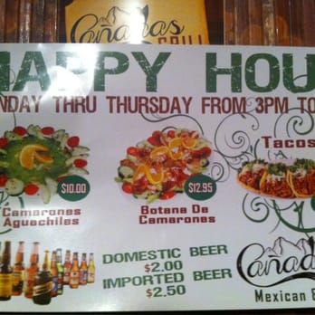 Cañadas Grill - Happy Hour - Mexican Near Me - Long Beach, California