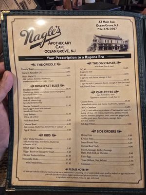 Menu photo 4 Nagles Apothecary Cafe Ocean Grove, NJ Menu photo 4 Nagles Apothecary Cafe Ocean Grove, NJ