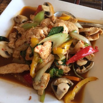Thai-Isaan - Basil chicken. Requested for Thailand spicy and it delivered. - Thai Near Me - Tsawwassen, British Columbia
