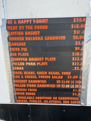 Menu photo 2 Fat And Happy BBQ Memphis, TX Menu photo 2 Fat And Happy BBQ Memphis, TX
