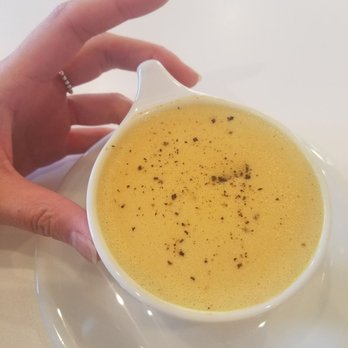 The Combine Kitchen - Mellow yellow. Warmed almond milk, ginger, tumeric, topped with fresh black pepper. Very gingery, peppery, and spicy! - Coffee & Tea Near Me - Rancho Cucamonga, California