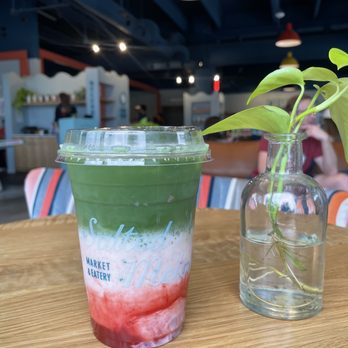Salted Melon - Strawberry Fields Forever seasonal latte - Cocktail Bars Near Me - Charlotte, North Carolina