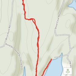 Green Point Preserve - Trail distance, elevation, and average moving time.