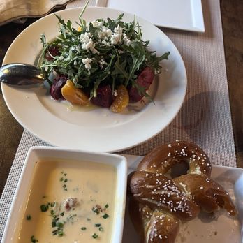 Naschmarkt - Campbell - Pretzel and beet salad. - Austrian Near Me - Campbell, California Naschmarkt - Campbell - Pretzel and beet salad. - Austrian Near Me - Campbell, California
