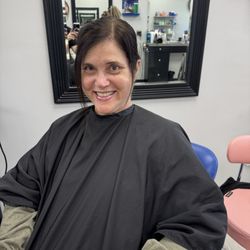 Brick and Mirror Beauty Bar - The front of my hair