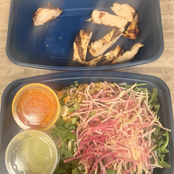 Earls Kitchen + Bar - $21 salad plus $8 to add chicken. I guess it's $1 per tiny slice of chicken WTF - New American Near Me - Boston, Massachusetts Earls Kitchen + Bar - $21 salad plus $8 to add chicken. I guess it's $1 per tiny slice of chicken WTF - New American Near Me - Boston, Massachusetts