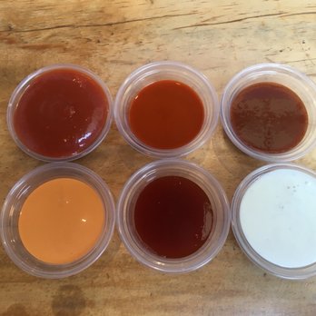 The Crack Shack - All the sauces! - Chicken Shop Near Me - Costa Mesa, California