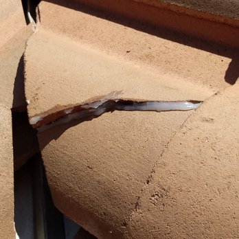 Arizona Valley Roofing - Glued broken tile - Roofing Near Me - Cave Creek, Arizona
