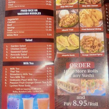 Ninja Hibachi Express - Menu 2026 - Japanese Near Me - North Highlands, California