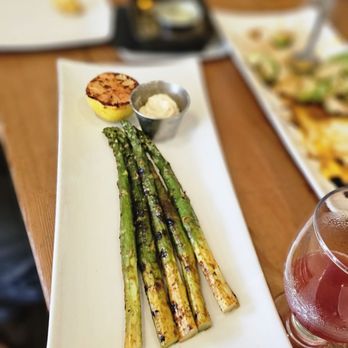 The Curious Palate - Chili Rubbed Fat Asparagus (larger Asparagus always have better flavor) - New American Near Me - Santa Monica, California The Curious Palate - Chili Rubbed Fat Asparagus (larger Asparagus always have better flavor) - New American Near Me - Santa Monica, California