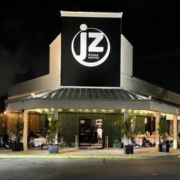 Exterior outside entrance of JZ Steakhouse - . - Hollywood, Florida Exterior outside entrance of JZ Steakhouse - . - Hollywood, Florida
