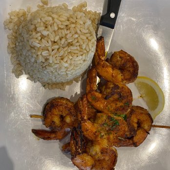 On The Hook - Grilled shrimp plate lunch special (forgot to take picture of the fries) - Cajun/Creole Near Me - Brea, California