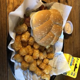 Rattlesnake Burger and Tots Rattlesnake Burger and Tots