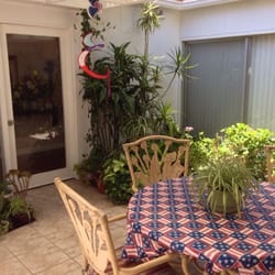 Country Club Villa, RCFE - Atrium area where our clients and family can enjoy the outside air.
