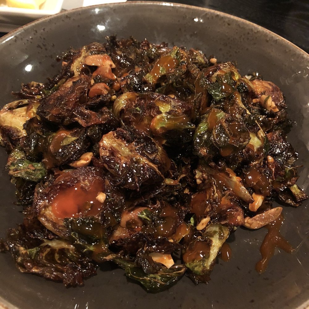 Charcoal - KungPao Brussel sprout - New American Near Me - Yardley, Pennsylvania Charcoal - KungPao Brussel sprout - New American Near Me - Yardley, Pennsylvania