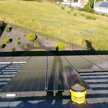 Super View Window Washing - Solar panel before cleaning - Window Washing Near Me