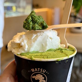 Matsu Matcha - #3 matcha gelato & Hokkaido milk, taste of #5. - Coffee & Tea Near Me - Los Angeles, California Matsu Matcha - #3 matcha gelato & Hokkaido milk, taste of #5. - Coffee & Tea Near Me - Los Angeles, California