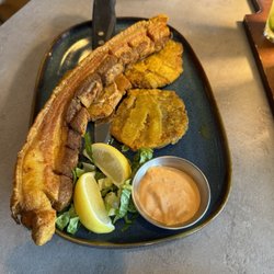 Tiesto's Restaurant - Chicharron Con Tostones