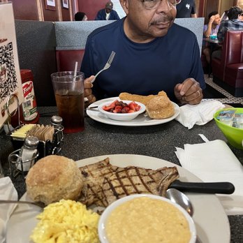 Thumbs Up Diner - Grilled Pork Chops and Eggs. Fried Basa Catfish Fillet - Breakfast & Brunch Near Me - Atlanta, Georgia Thumbs Up Diner - Grilled Pork Chops and Eggs. Fried Basa Catfish Fillet - Breakfast & Brunch Near Me - Atlanta, Georgia