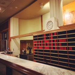 Public Espresso + Coffee - One of the ways we've reused the historic mail slots at the Hotel at the Lafayette. This was the original check-in counter, too!