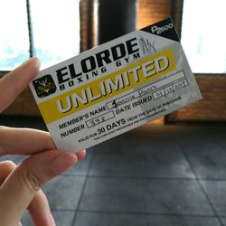 Elorde Ortigas Boxing Gym - Got the Unlimited Boxing package for 1 month card! Good luck to me. Hahahuhu~~~