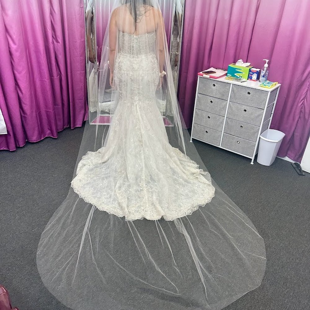 Love Sew True - When my veil was fixed! - Bridal Near Me - Irvine, California Love Sew True - When my veil was fixed! - Bridal Near Me - Irvine, California