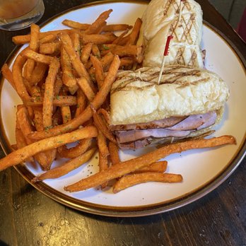 Old Black Bear Brewing Company - Cuban sandwich with sweet potato fries - Breweries Near Me - Madison, Alabama Old Black Bear Brewing Company - Cuban sandwich with sweet potato fries - Breweries Near Me - Madison, Alabama