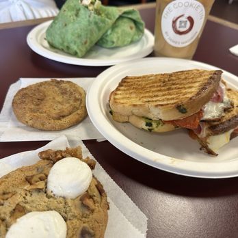 The Cookie Tin - cookie milk latte, rocky road cookie, apple butter snickerdoodle, caprese panini, caesar wrap - Sandwiches Near Me - Riverside, California